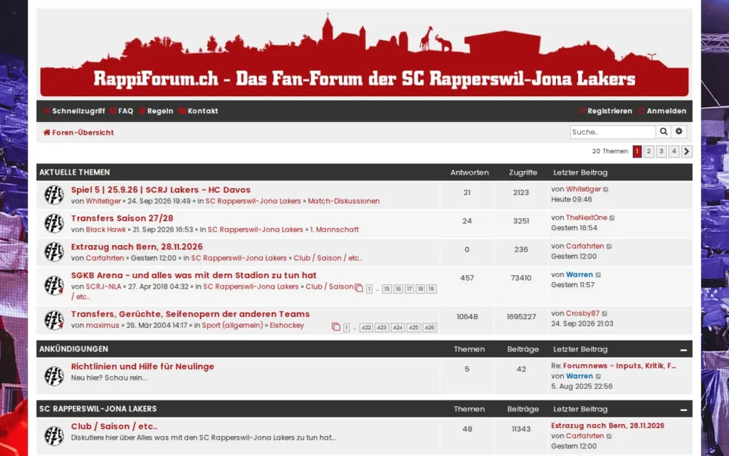 Startseite von RappiForum.ch