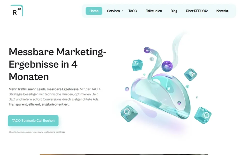 Startseite von REPLY42 GmbH