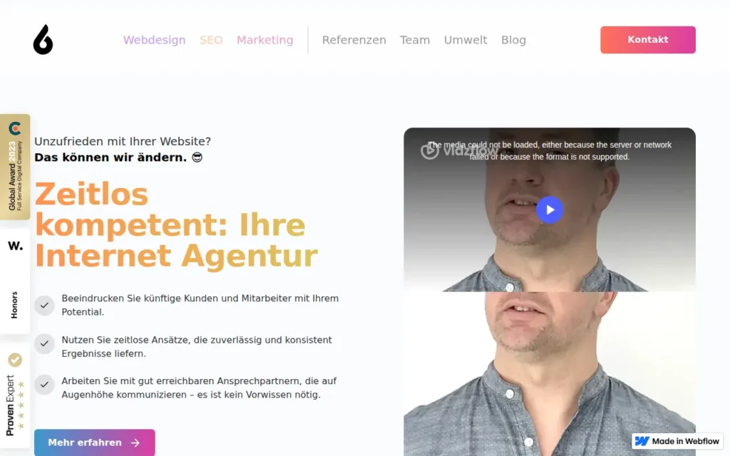 Startseite von revision6 Werbeagentur und Webdesign UG (haftungsbeschränkt)