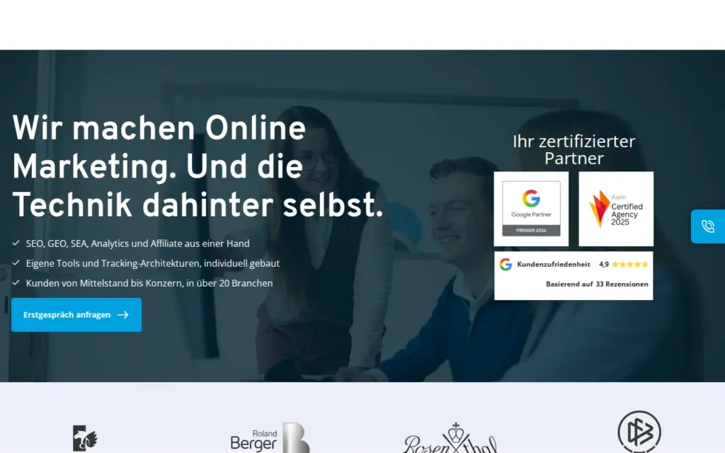 Startseite von Rheinwunder GmbH