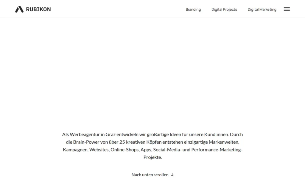 Startseite von Rubikon Werbeagentur GmbH