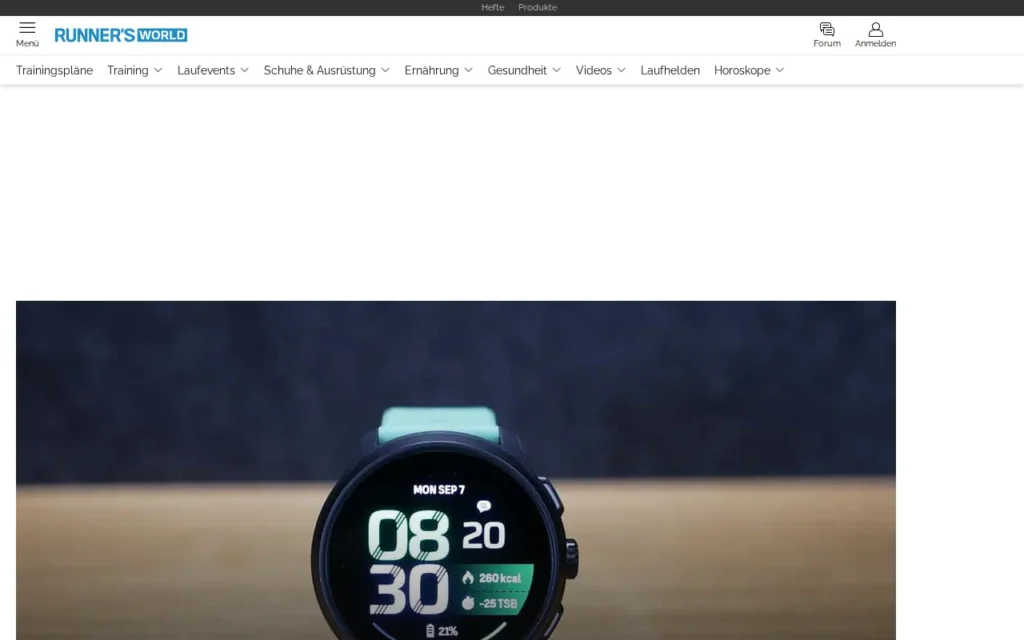 Startseite von RUNNER’S WORLD