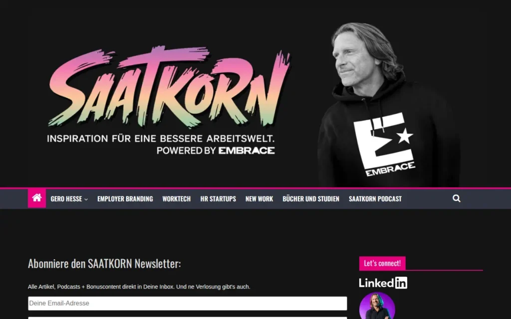 Startseite von SAATKORN