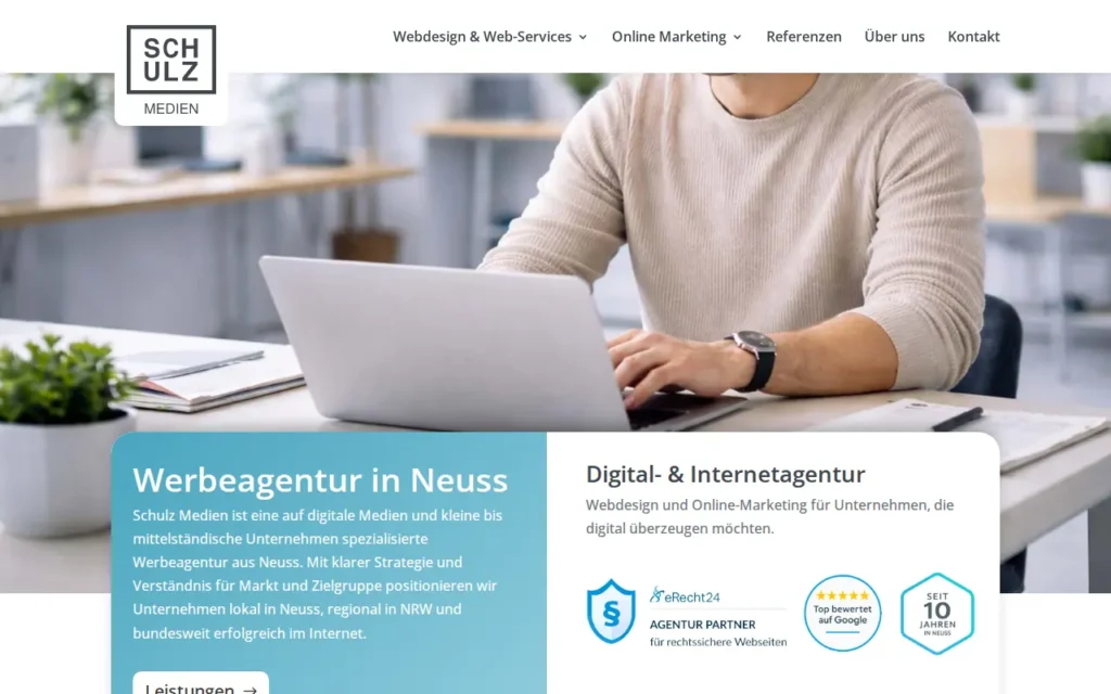 Startseite von Schulz Medien