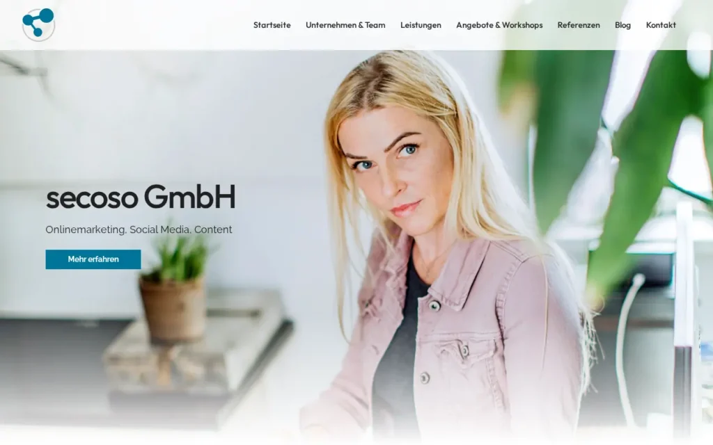 Startseite von secoso GmbH