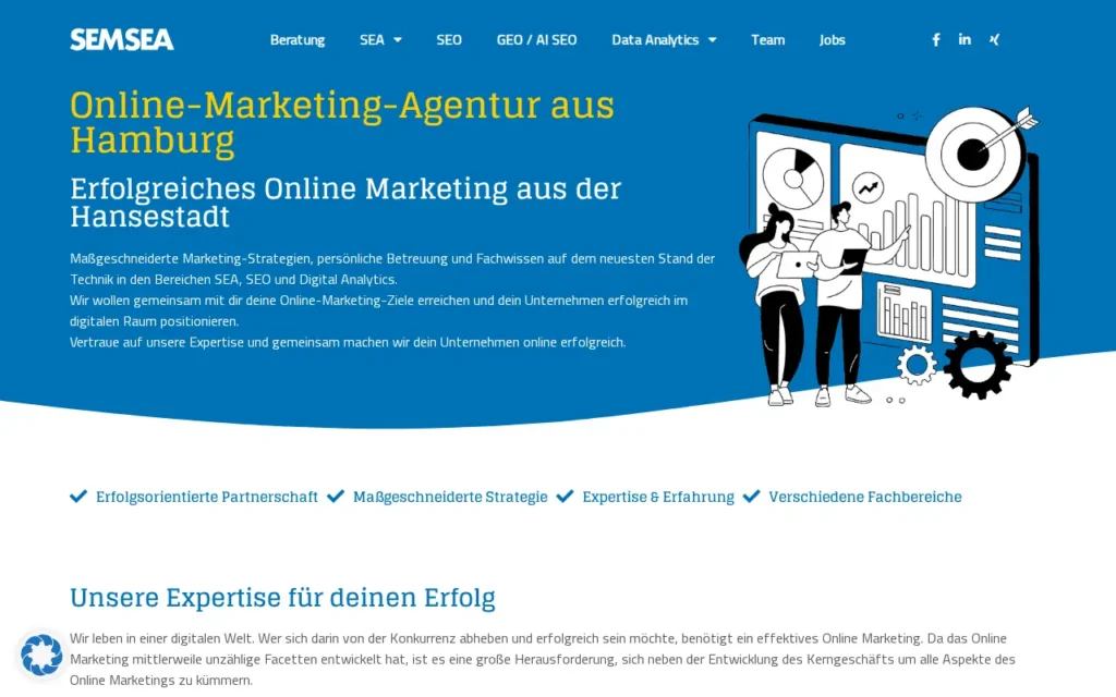 Startseite von SEMSEA GmbH
