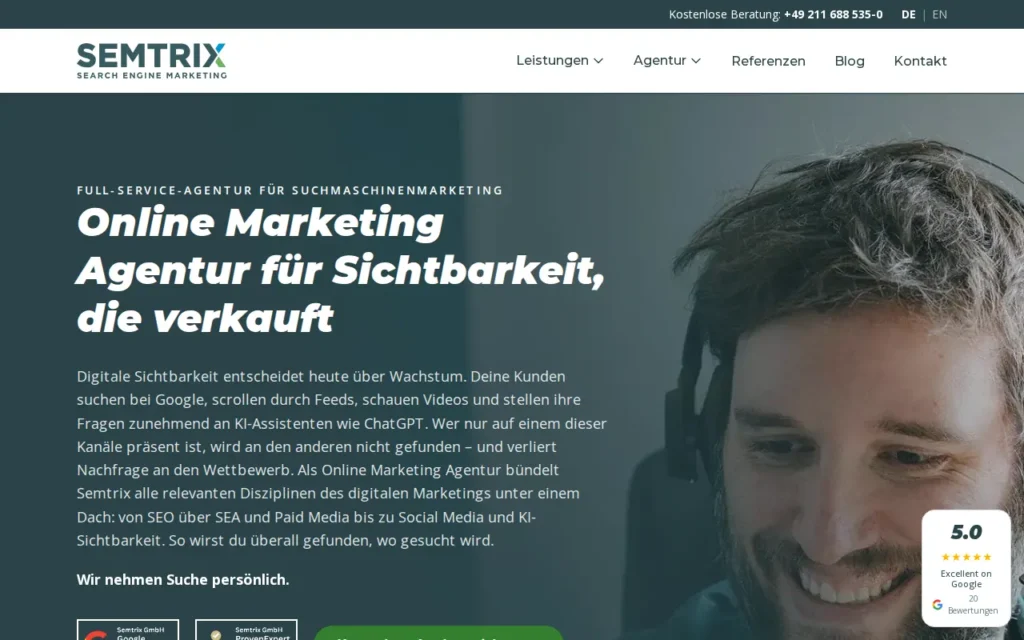 Startseite von Semtrix GmbH