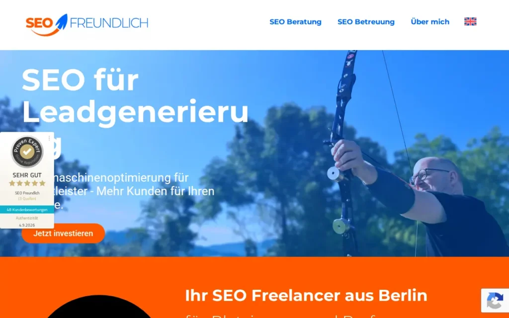 Startseite von SEO Freundlich