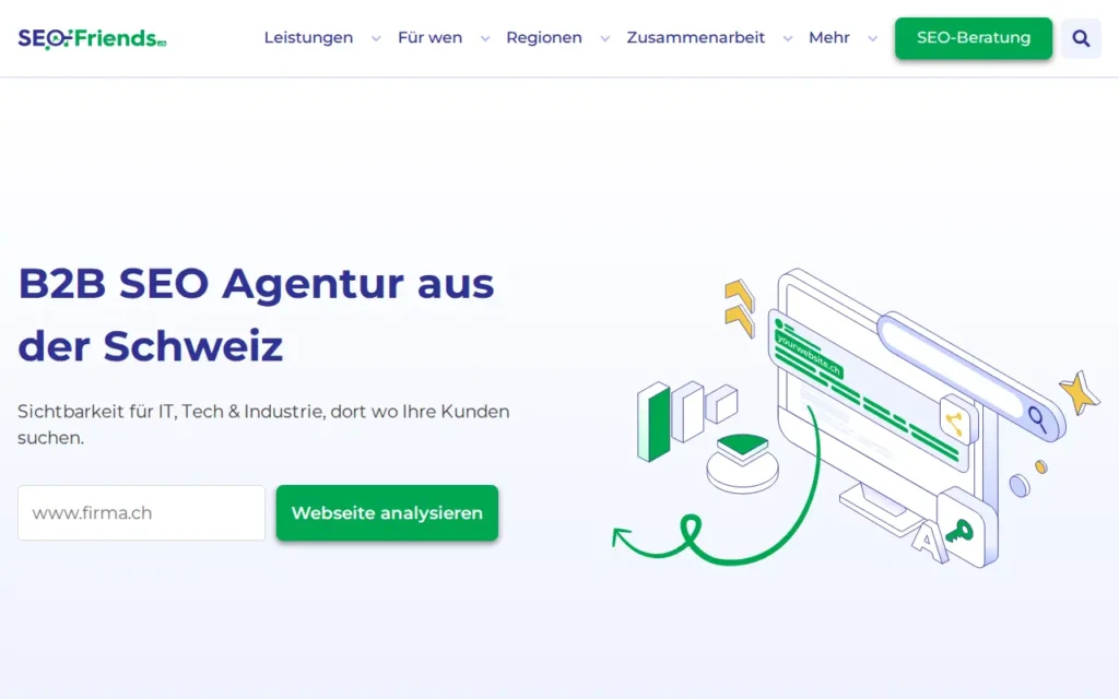 Startseite von SEO-Friends