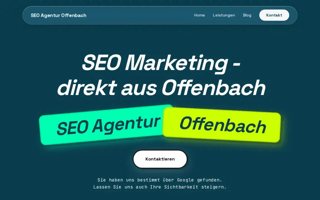 Startseite von SEO Offenbach