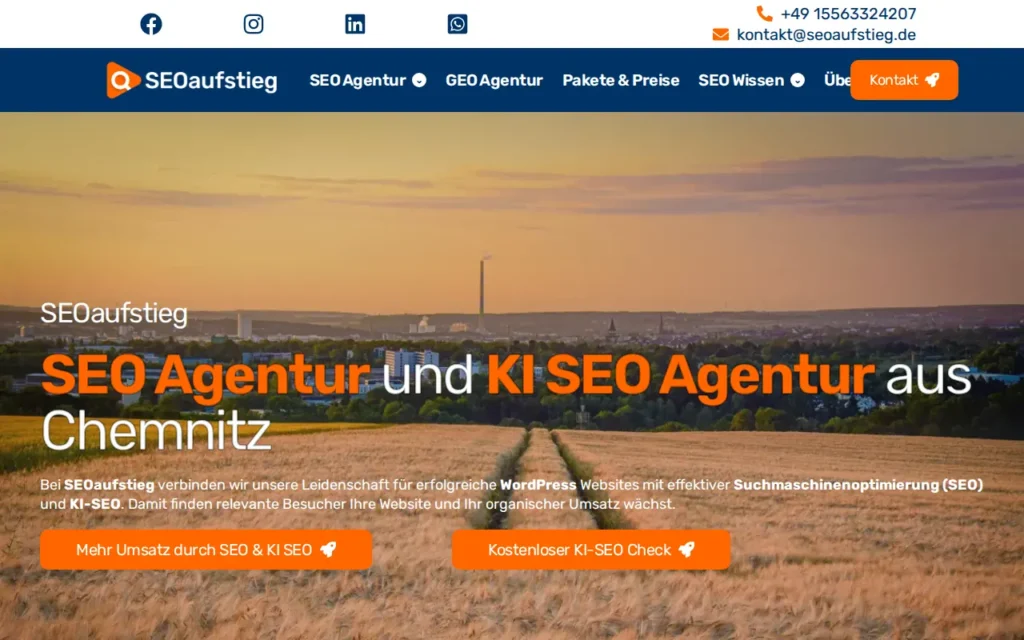 Startseite von SEOaufstieg
