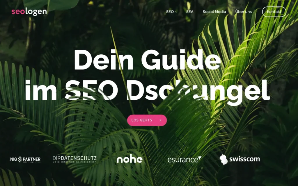 Startseite von seologen