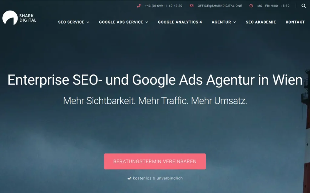 Startseite von SHARK DIGITAL