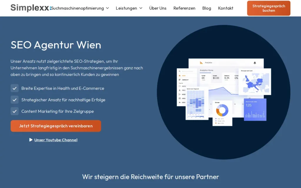 Startseite von Simplexx Web Solutions GmbH