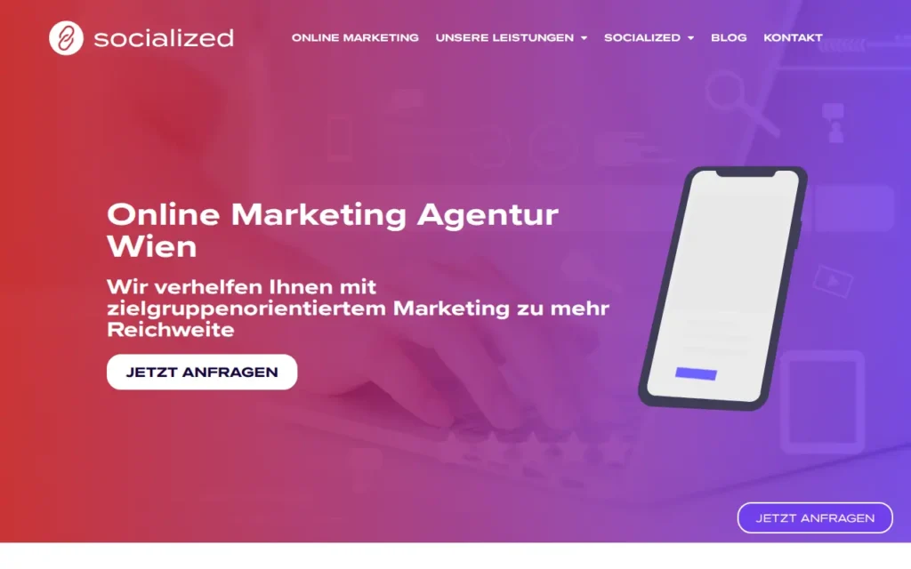 Startseite von Socialized Marketing (Alterax Solutions GmbH)