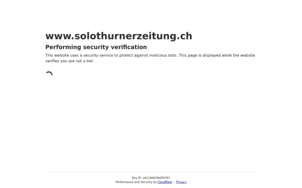 Startseite von Solothurner Zeitung (solothurnerzeitung.ch)