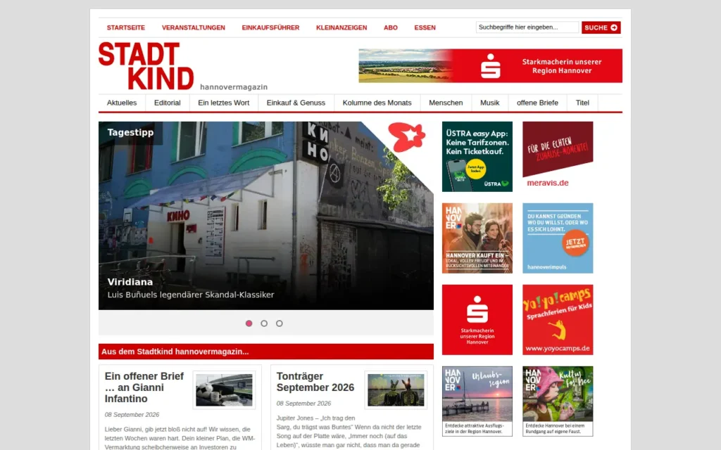 Startseite von Stadtkind Hannover