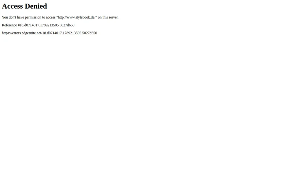 Startseite von STYLEBOOK
