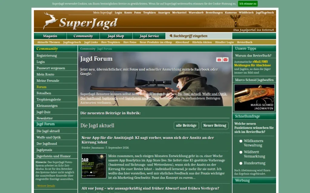 Startseite von SuperJagd Jagd Forum
