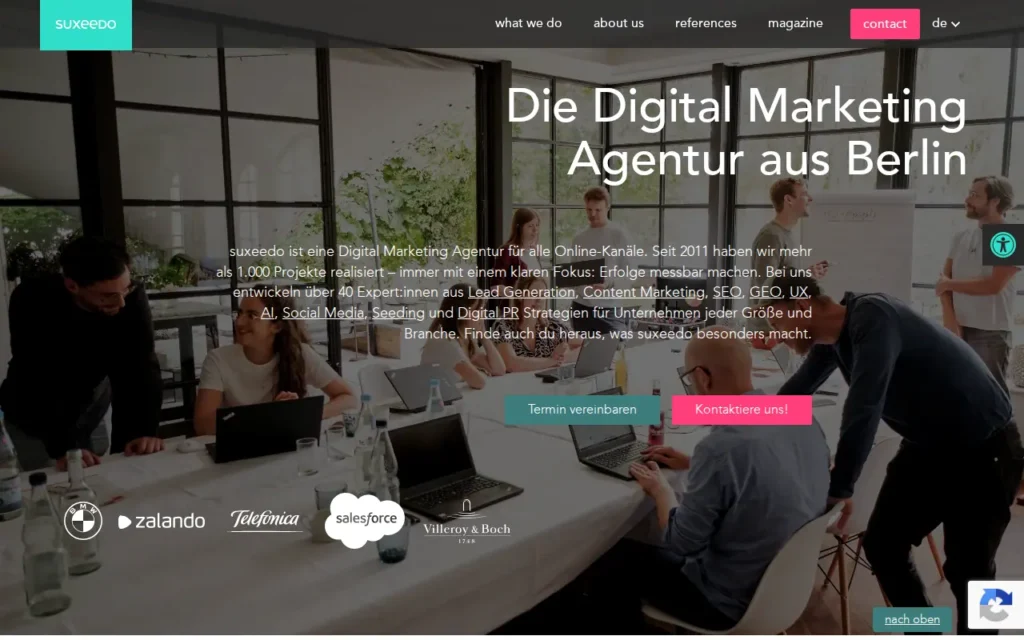 Startseite von suxeedo GmbH