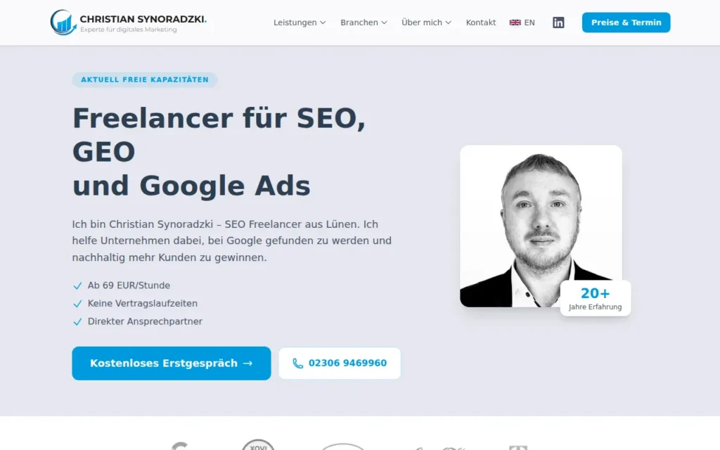 Startseite von Synoradzki