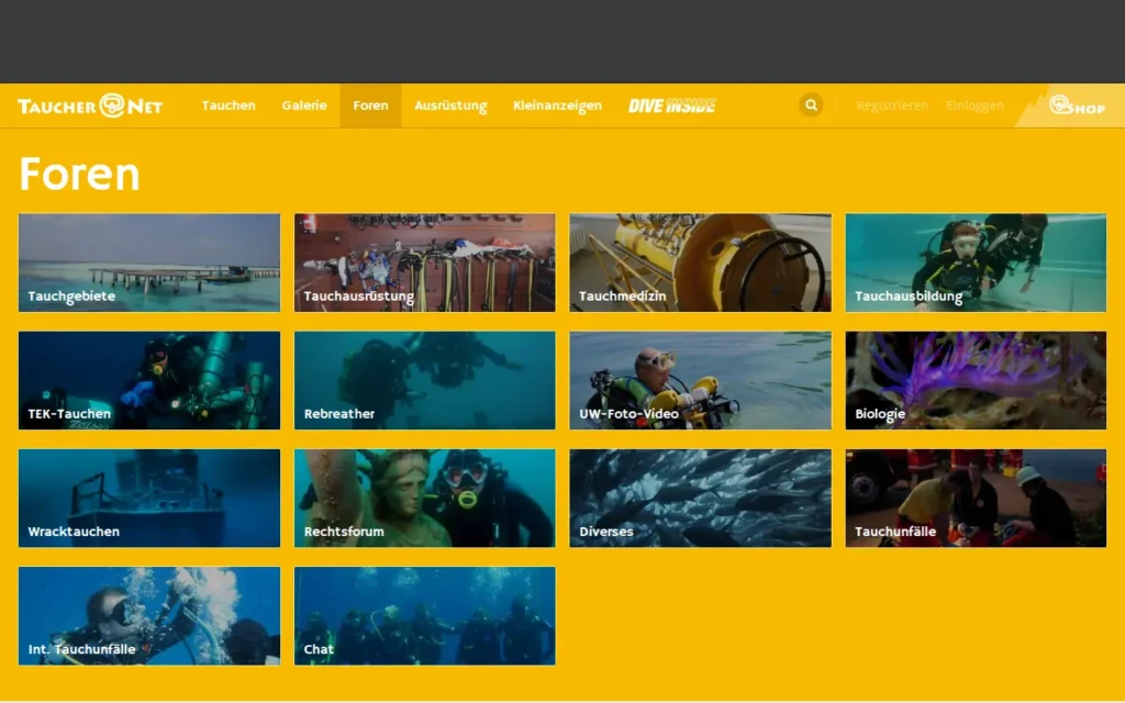 Startseite von Taucher.Net Foren