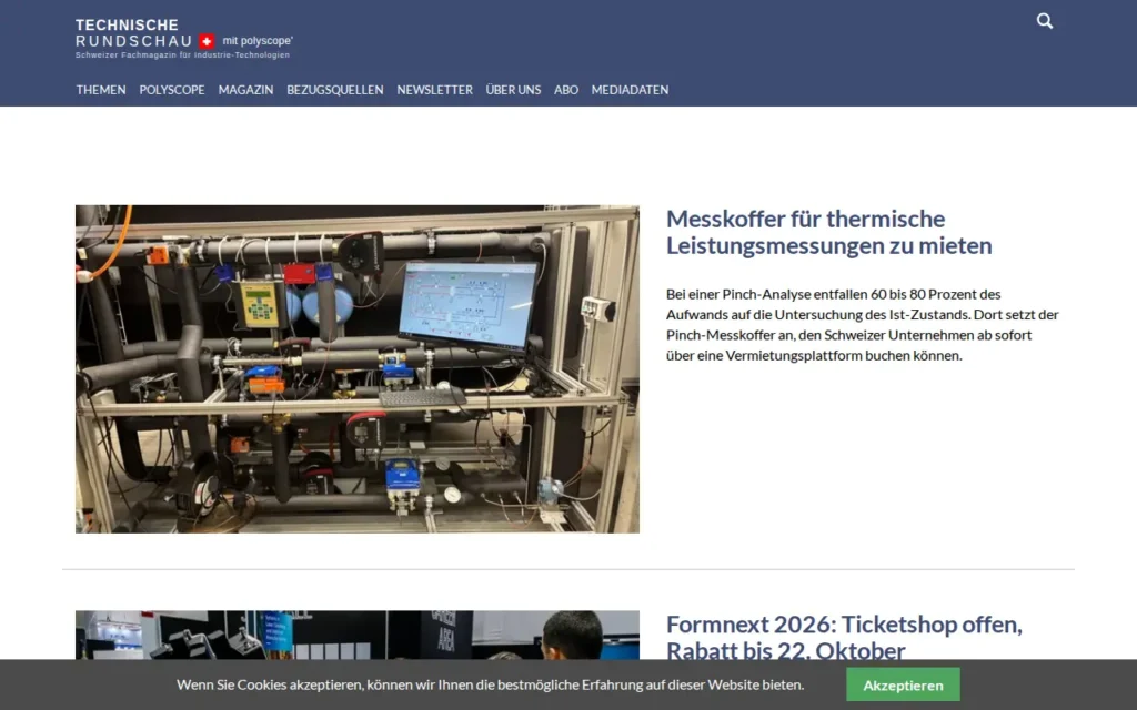 Startseite von Technische Rundschau
