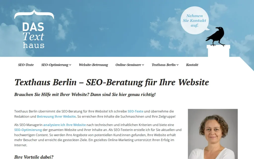 Startseite von Texthaus Berlin
