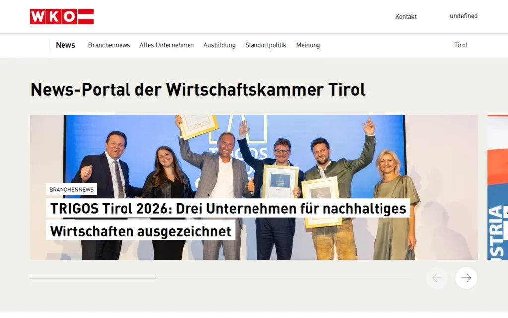 Startseite von Tiroler Wirtschaft
