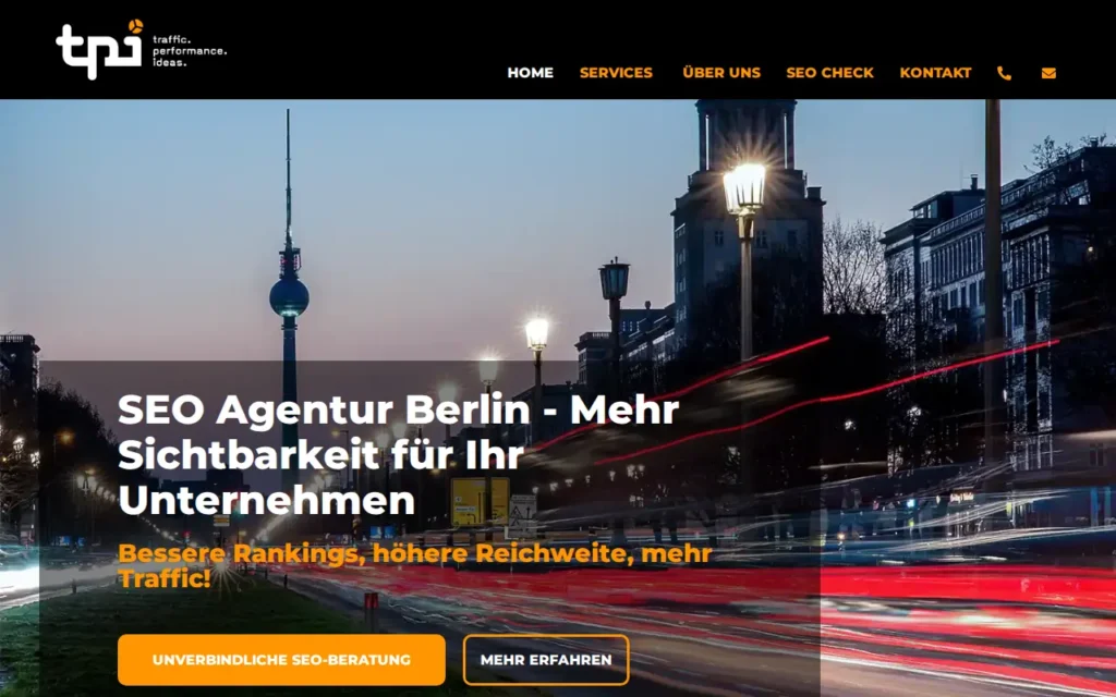 Startseite von tpi Media GmbH