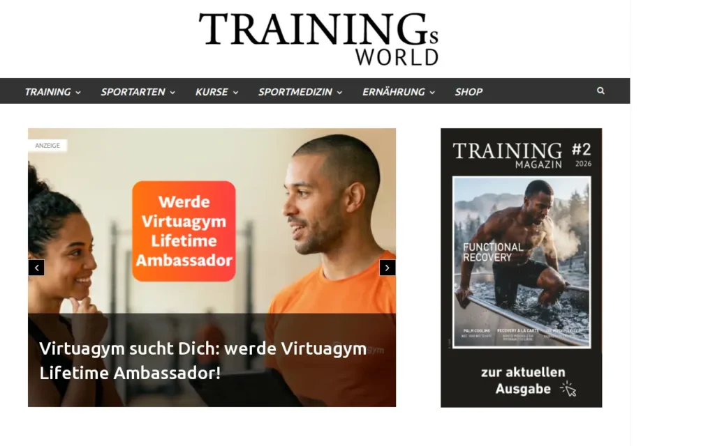 Startseite von TRAINER Magazin