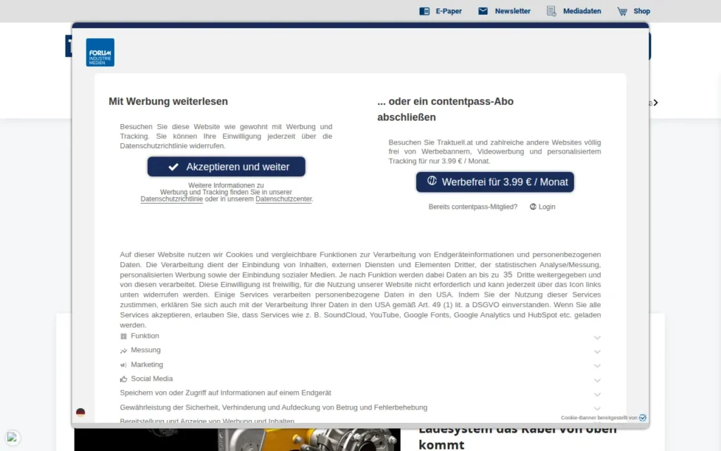 Startseite von Traktuell