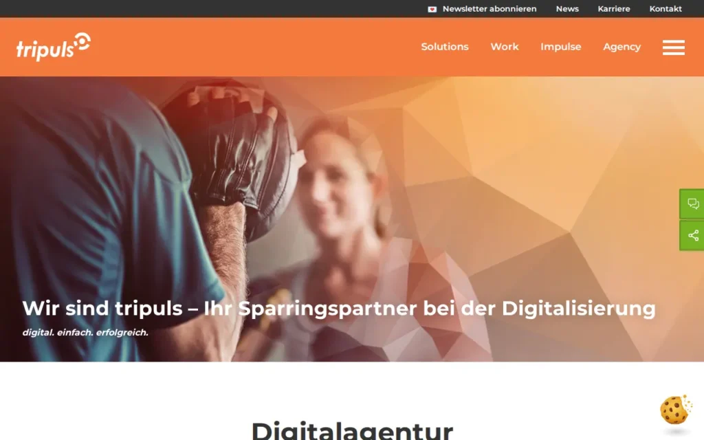 Startseite von tripuls media innovations gmbh