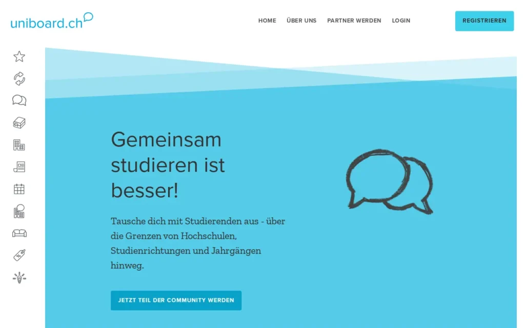 Startseite von uniboard.ch