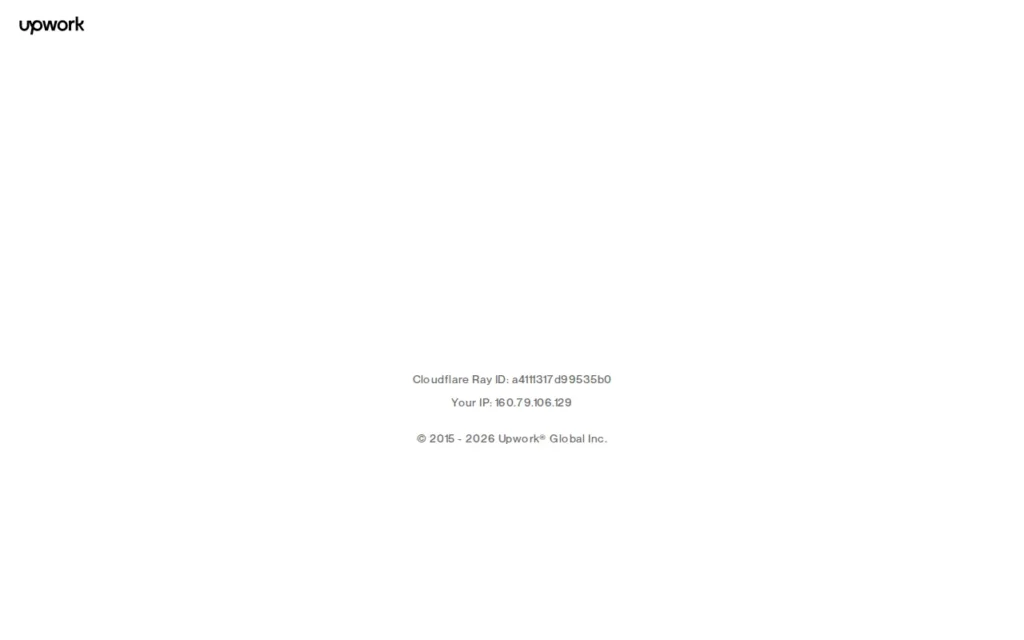 Startseite von Upwork