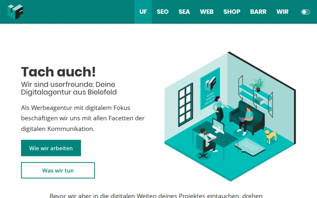 Startseite von userfreunde GmbH