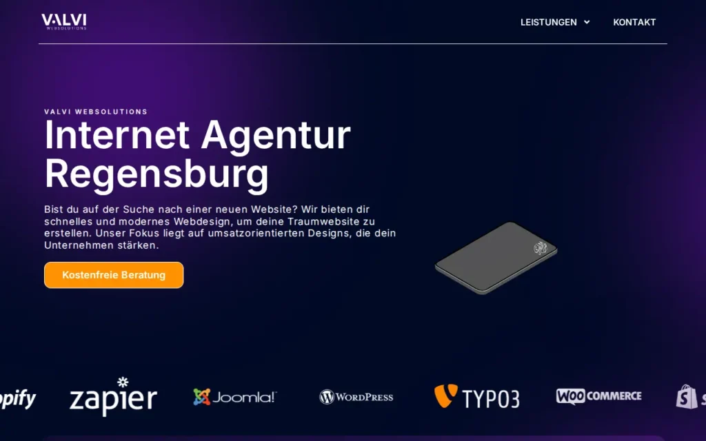 Startseite von Valvi Websolutions GbR