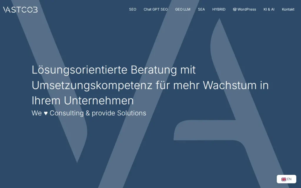 Startseite von VASTCOB (VASTCOB GROUP LLC)