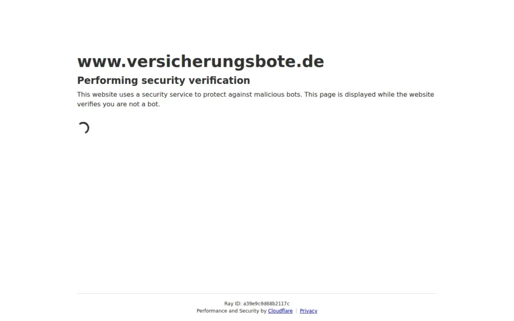 Startseite von Versicherungsbote