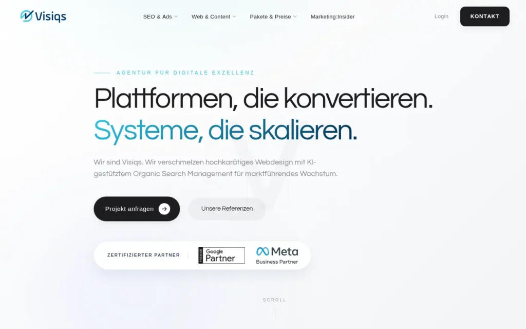 Startseite von Visiqs GmbH