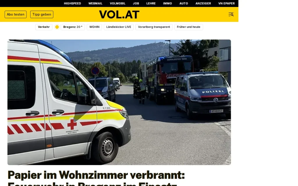 Startseite von VOL.AT