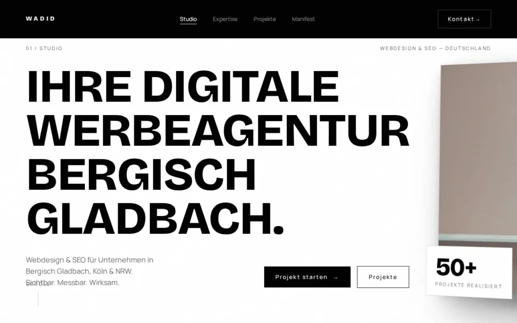Startseite von Wadid Tech