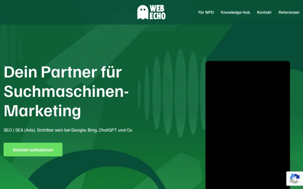 Startseite von Web-Echo (Simple Online Marketing GmbH)