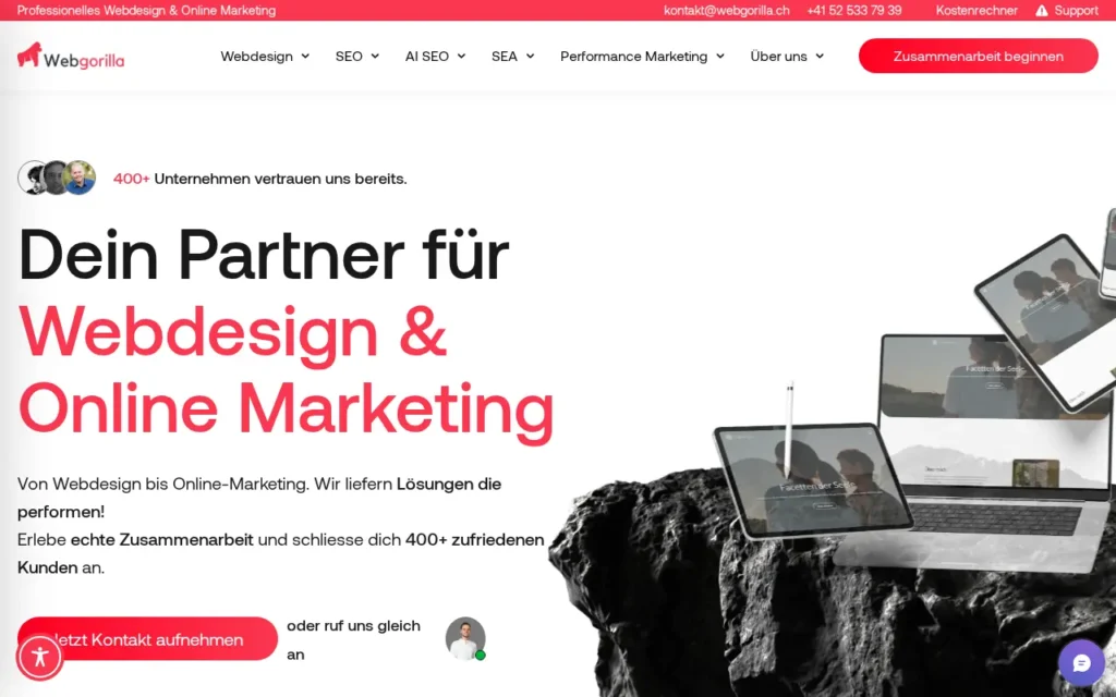 Startseite von Webgorilla GmbH
