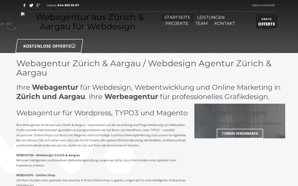 Startseite von webpunkt GmbH