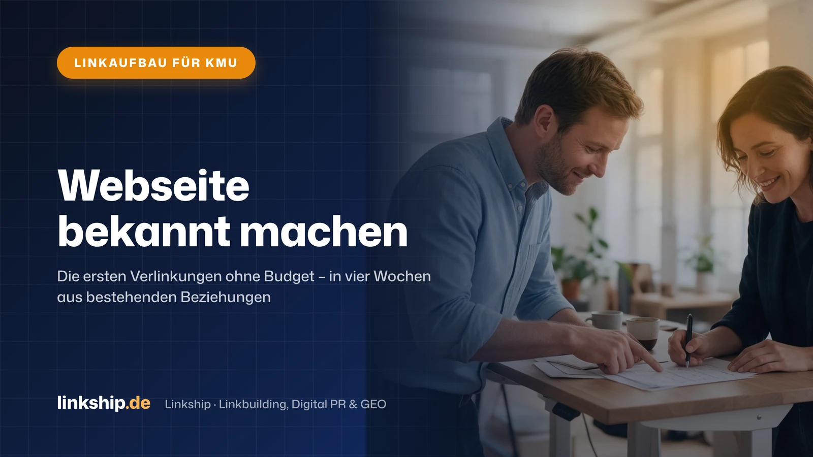 Titelkarte: Webseite bekannt machen – Linkaufbau für KMU, Linkship