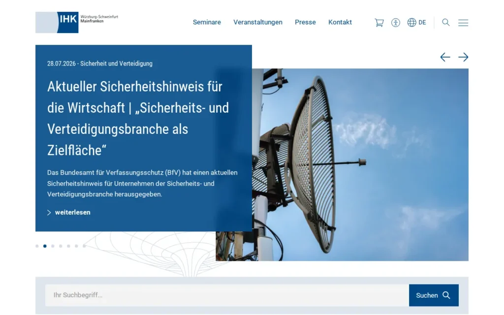 Startseite von Wirtschaft in Mainfranken