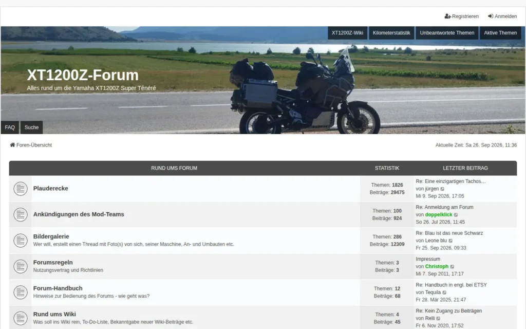 Startseite von XT1200Z-Forum