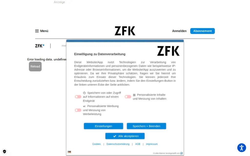 Startseite von ZfK – Zeitung für kommunale Wirtschaft