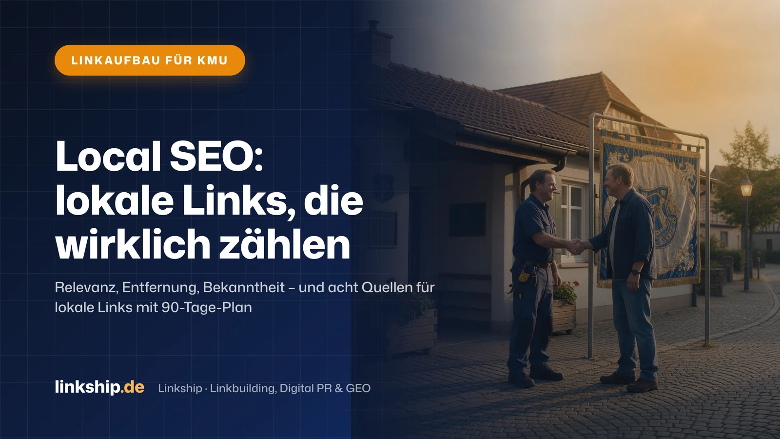 Titelkarte: Local SEO: lokale Links, die wirklich zählen – Linkaufbau für KMU, Linkship